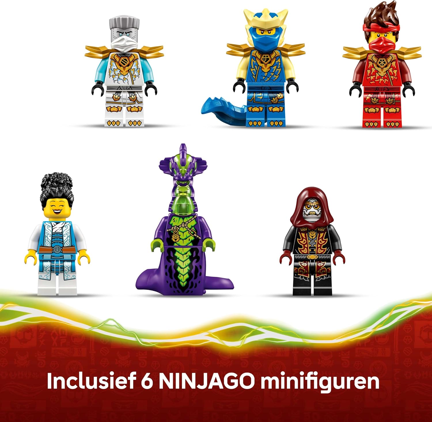 LEGO NINJAGO Ninja Vehicle Tree House Battle - Action Toy w/a Motorbike, Helicopter, 6 Minifigures & Swords - Gift for 7+ Year Old Boys & Fans - 71857