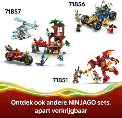 LEGO NINJAGO The Dragon of Life - Ninja Toy w/a Dragon Figure, Mini Monster Mech, 8 Minifigures and Swords - Birthday Gift for 8+ Year Old Boys & Fans - 71859