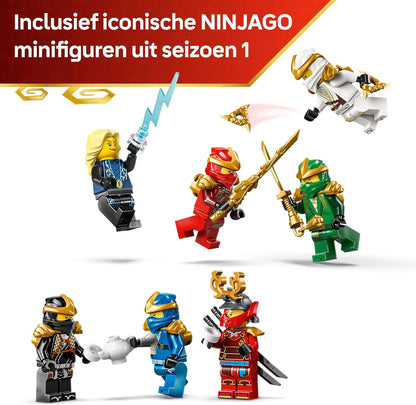 LEGO NINJAGO Ninja Character Display 15th Anniversary - Monastery Gate Model Kit w/ 8 Collectible Minifigures & Swords - Nostalgic Gift for 14+ Year Old Boys & Adult Fans - 71866