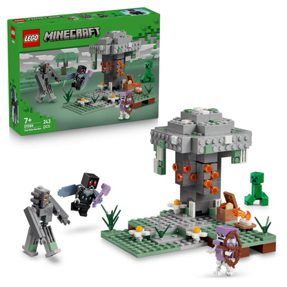 LEGO Minecraft The Pale Garden Toy - Miniature Biome w/Creaking Minifigure & Mothman, Creeper & Skeleton Mobs Figures - Gamer Gift for 7+ Year Old Boys & Girls - 21586