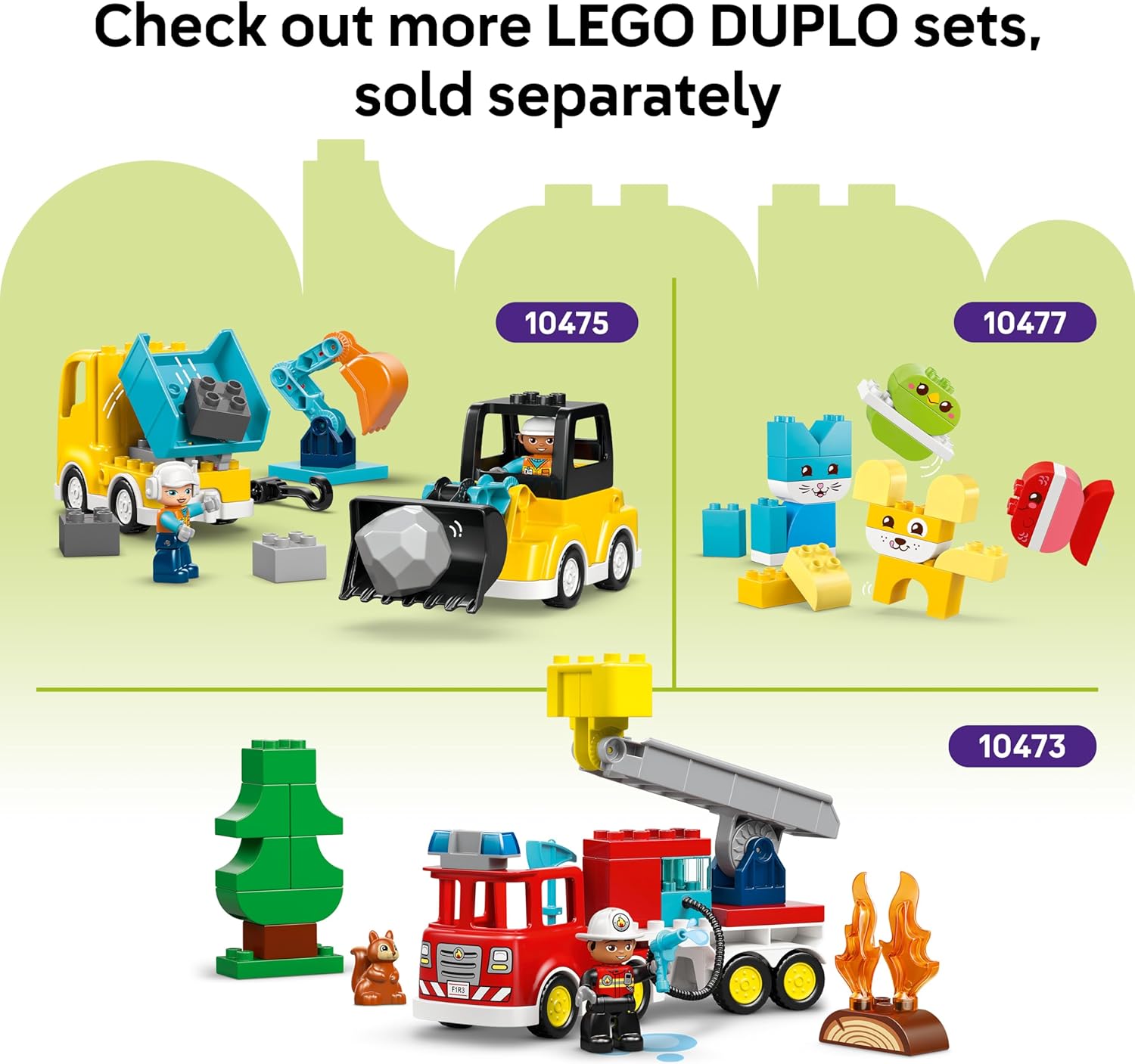 LEGO DUPLO Creative Vehicles - Educational Sorting Toy for Toddlers w/Cars & Trucks - Fine Motor Skills Development Set - Birthday Gift for 1+ Year Old Babies, Boys & Girls - 10474