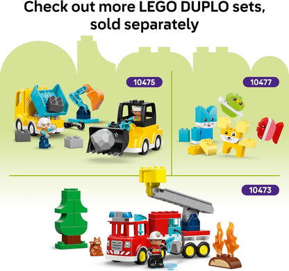 LEGO DUPLO Creative Vehicles - Educational Sorting Toy for Toddlers w/Cars & Trucks - Fine Motor Skills Development Set - Birthday Gift for 1+ Year Old Babies, Boys & Girls - 10474