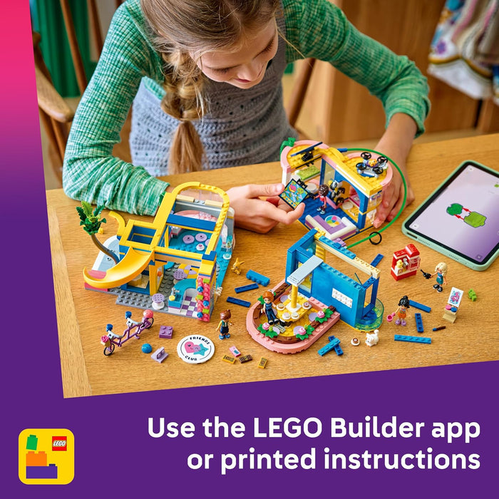 LEGO Friends Heartlake City Friends Club House Toy - Miniature Set incl. 5 Mini Dolls, 3 Pet Animal Figures incl. Toy Cat & Accessories - Birthday Gift for 8+ Year Old Girls - 42689