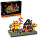 LEGO Icons Autumn Cottage Garden - Miniature Building Set for Adults - Display Model Kit w/a House, 4 Trees, Animal Figures & Flowers - DIY Room Decor - Gift Idea - 11372
