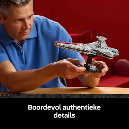 LEGO Star Wars 75441 Venator-Class Attack Cruiser Building Set for Adults - Republic Starship Model Kit - Living Room & Shelf Decor - Collectible Gift for Revenge of the Sith Fans