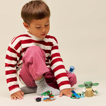LEGO 75443 Star Wars Grogu's Homestead - Building Toy w/a Grogu Figure & Sorgan Frog, a Catapult & Blue Macarons - Gift for 4+ Year Old Boys, Girls & The Mandalorian Fans