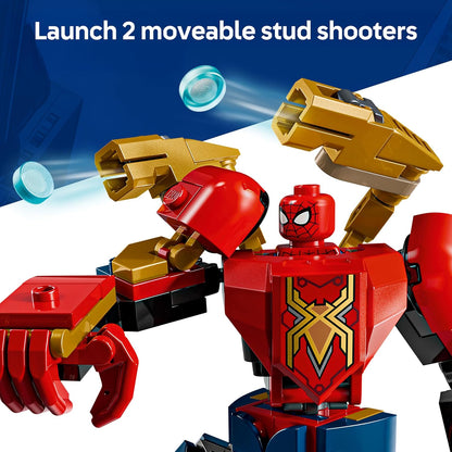 LEGO | Marvel Mech Battle: Spider-Man vs. Doc Ock - Superhero Toy w/ 2 Action Figures, 3 Minifigures, Stud Shooters & Spider Slings - Gift for 6+ Year Old Boys - 76338