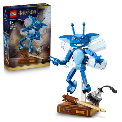 LEGO Harry Potter Cornish Pixie Toy - Bedroom or Desk Decor Figure w/Gilderoy Lockhart's Book and Wand - Birthday Gift for 8+ Year Old Girls & Boys - 76461