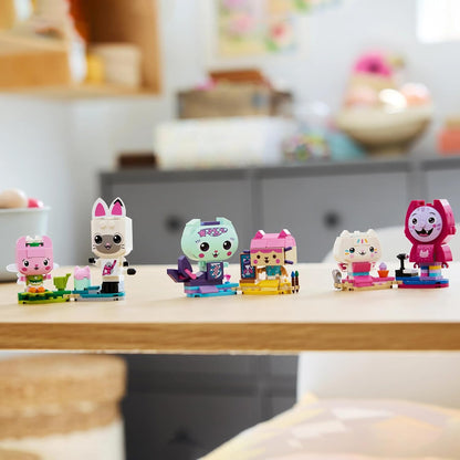 LEGO Gabby’s Dollhouse Gabby’s Brick-Built Cat Friends - Creative Toy w/ 6 Animal Figures incl. MerCat & Kitty Fairy, plus Display Stands - Gift for 6+ Year Old Girls & TV Show Fans - 11215