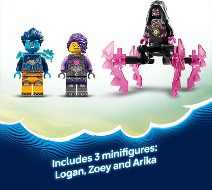 LEGO DREAMZzz 2in1 Crocodile Submarine Toy - Transforms into an Eagle Submarine - incl. 3 Minifigures, 2 Spiders & a Collectible Blue Treasure Creature - Gift for 8+ Year Old Boys - 71512