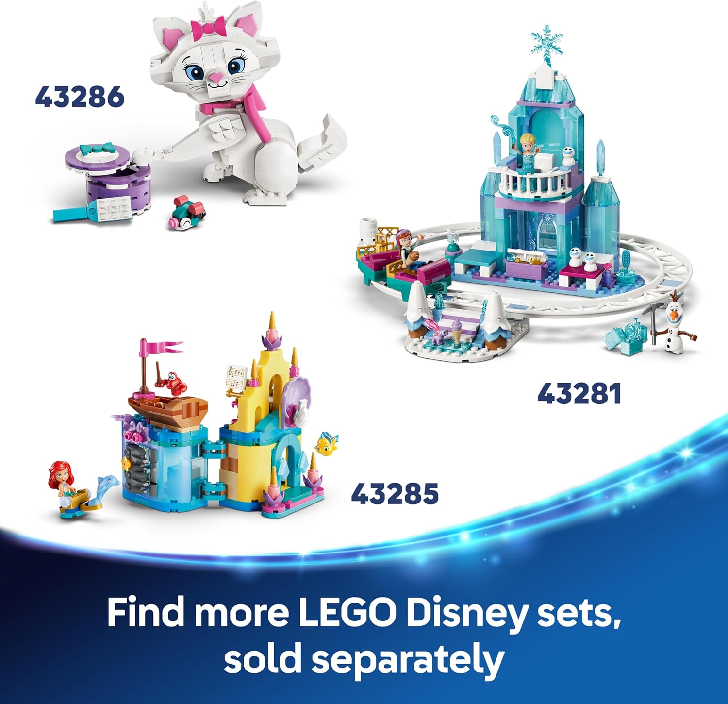 LEGO | Disney Frozen Olaf and Bruni's Picnic Fun Toy - Snowman Figure w/a Picnic Blanket & Accessories - DIY Bedroom Decor - Gift for 7+ Year Old Girls & Fans - 43287