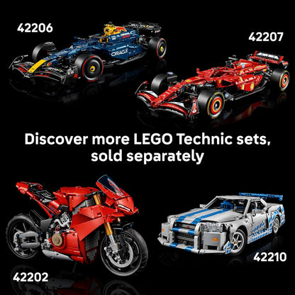 LEGO Technic 1966 Ford GT40 MKII Race Car - Collectible Model Kit for Adults - Engineering Set w/a V8 Engine, Cool Details & Livery - Gift for Motorsport Fans - 42223