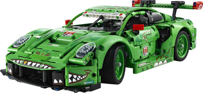 LEGO Technic Porsche 911 GT3 R REXY AO Racing Car Toy - Model Kit w/ 6-Cylinder Engine, Rear-Wheel Drive and Dinosaur Design - Gift for 11+ Year Old Boys & Motorsport Fans - 42224