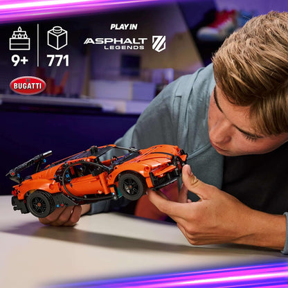 LEGO Technic Bugatti Chiron Pur Sport Hypercar Toy - Race Car Model Kit w/a W16 Engine, Steering & Opening Doors - Gift for 9+ Year Old Boys & Motorsport Fans - 42222
