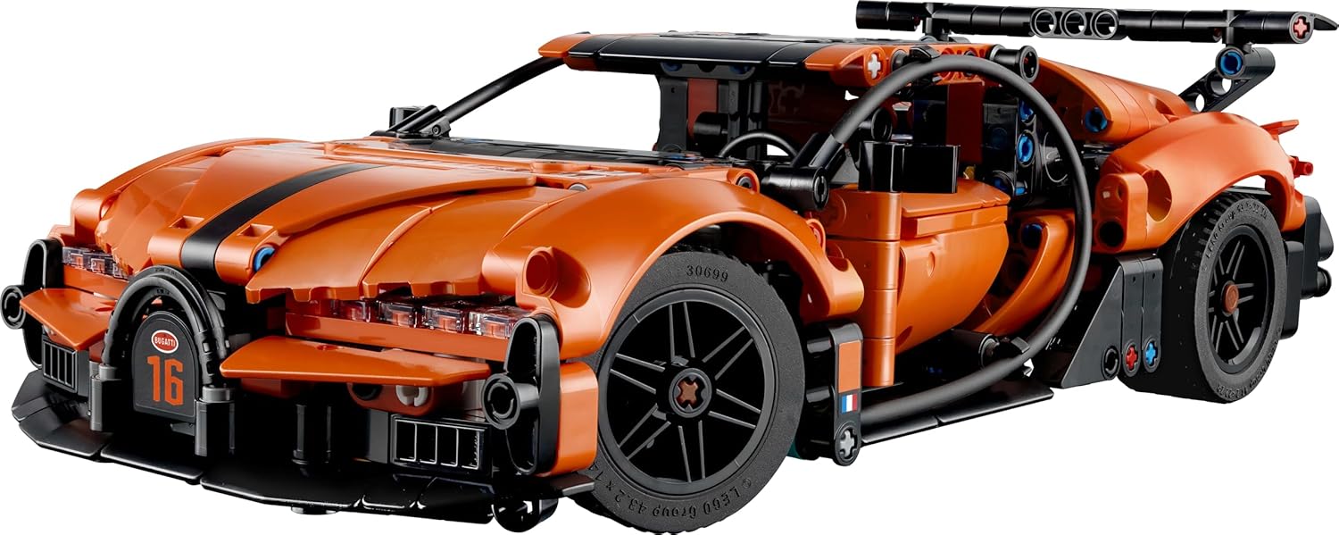 LEGO Technic Bugatti Chiron Pur Sport Hypercar Toy - Race Car Model Kit w/a W16 Engine, Steering & Opening Doors - Gift for 9+ Year Old Boys & Motorsport Fans - 42222