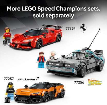 LEGO Speed Champions Bugatti Vision GT Hyper Sports Car Toy - Model Kit w/a Collectible Driver Minifigure - Gaming Gift Idea for 9+ Year Old Boys & Motorsport Fans - 77253