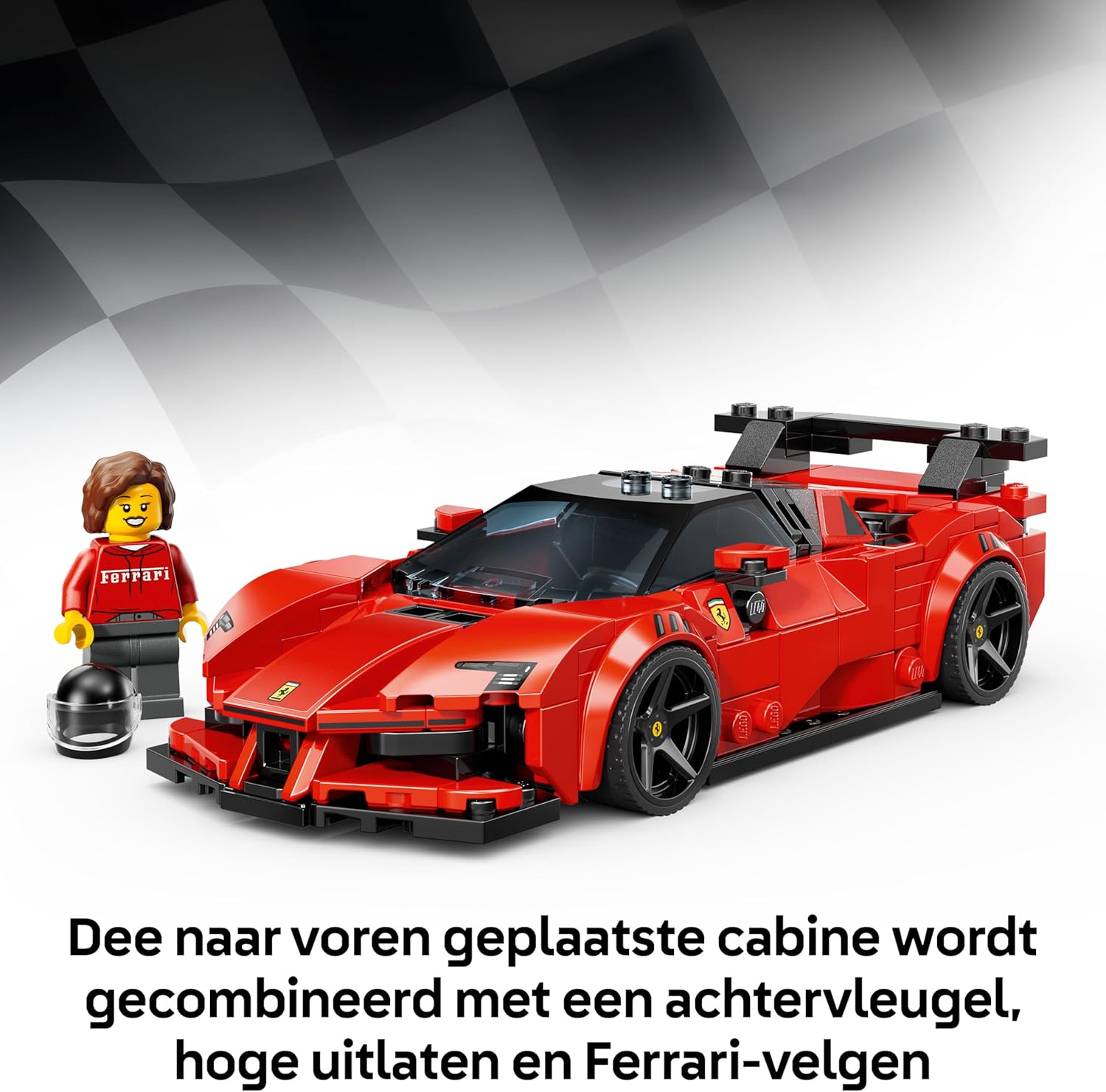 LEGO Speed Champions Ferrari SF90 XX Stradale Sports Car Toy - Model Kit w/a Collectible Driver Minifigure - Birthday Gift Idea for 9+ Year Old Boys & Motorsport Fans - 77254