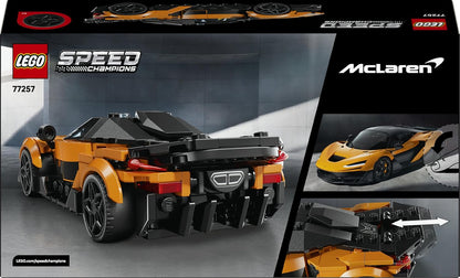 LEGO Speed Champions McLaren W1 Supercar Toy - Car Model Kit w/a Collectible Driver Minifigure - Birthday Gift Idea for 9+ Year Old Boys & Motorsport Fans - 77257