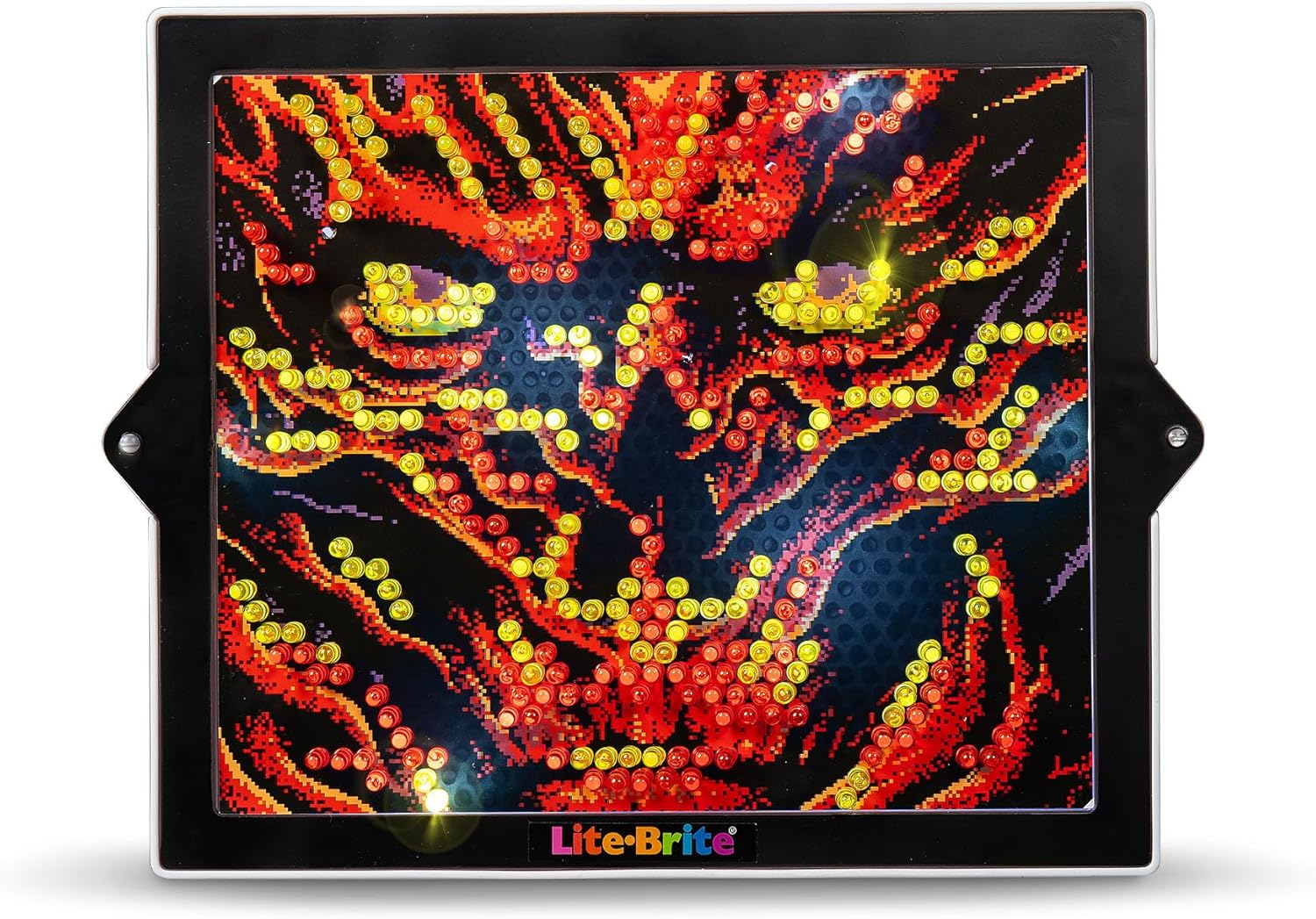Basic Fun Lite-Brite Colour Pop Stranger Things – Light-Up Creative Toy with 6 Templates, 650 Colourful Pegs & 4 Light Modes – HD Grid Display for Fans & Kids