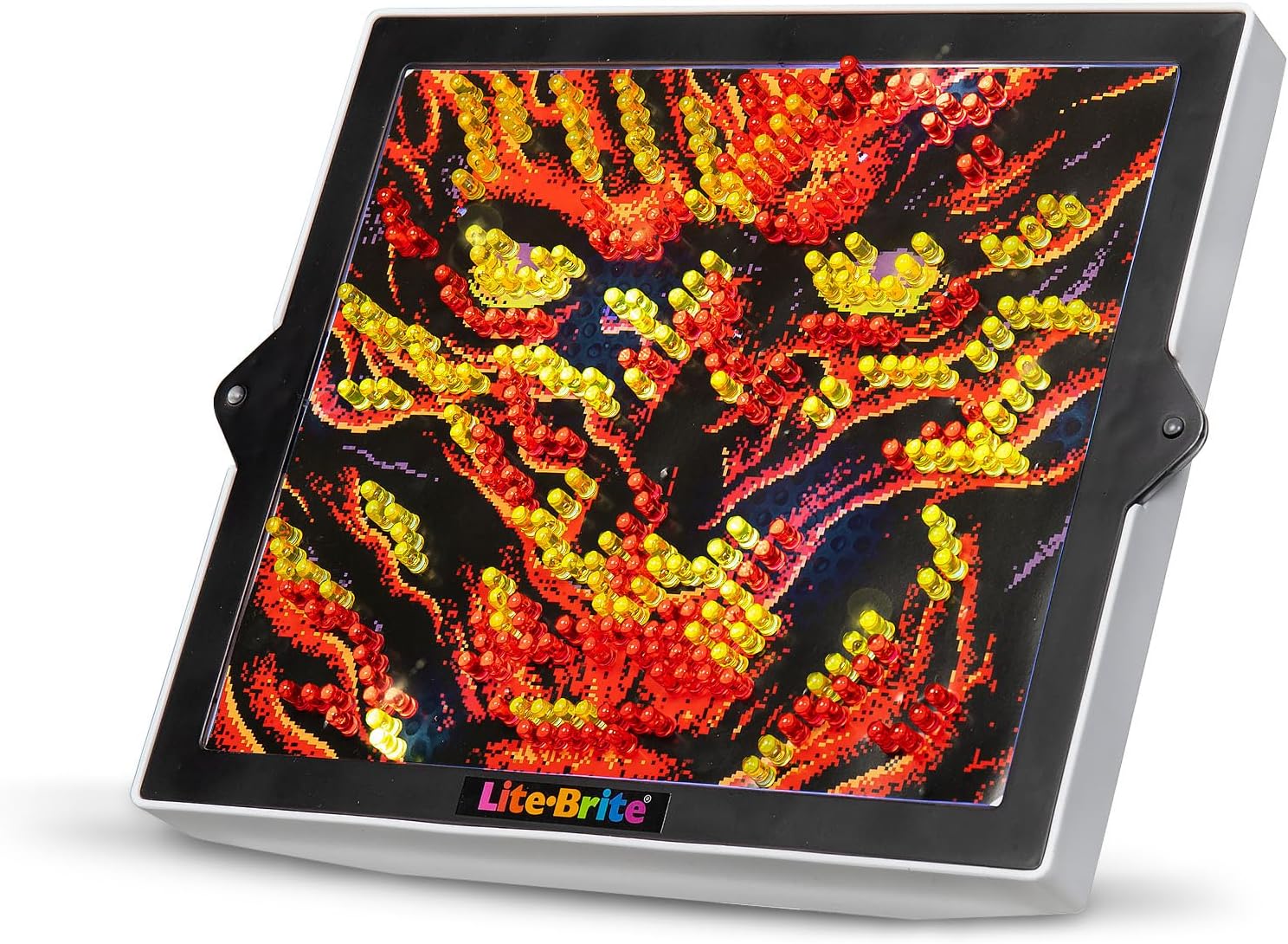 Basic Fun Lite-Brite Colour Pop Stranger Things – Light-Up Creative Toy with 6 Templates, 650 Colourful Pegs & 4 Light Modes – HD Grid Display for Fans & Kids