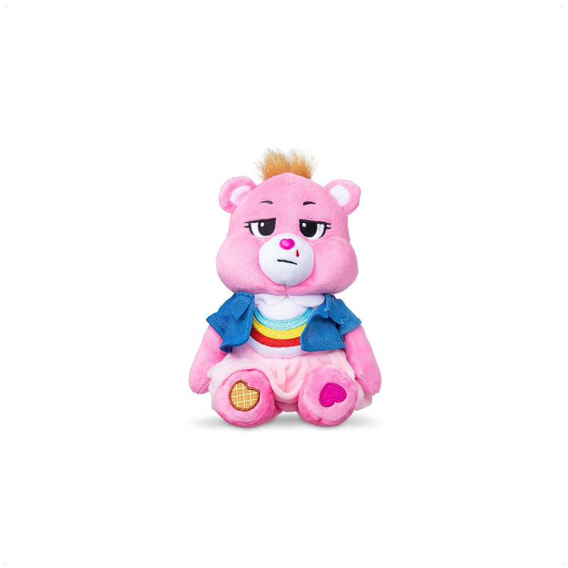 Basic Fun Care Bears x Stranger Things Cheer Bear as Eleven – 22 cm Plush – Limited Edition Collectible – Gift for Stranger Things Fans