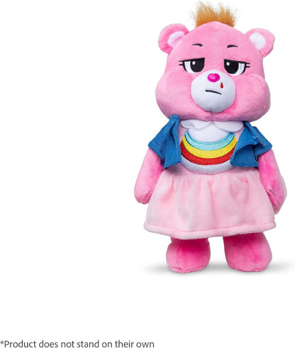Basic Fun Care Bears x Stranger Things Cheer Bear as Eleven – 22 cm Plush – Limited Edition Collectible – Gift for Stranger Things Fans