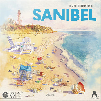 Sanibel Board Game by Elizabeth Hargrave — Relaxing Tile Placement Game About Collecting Shells — Ages 10+ — 2-4 Players — 45 Mins. — Family Games - English Version