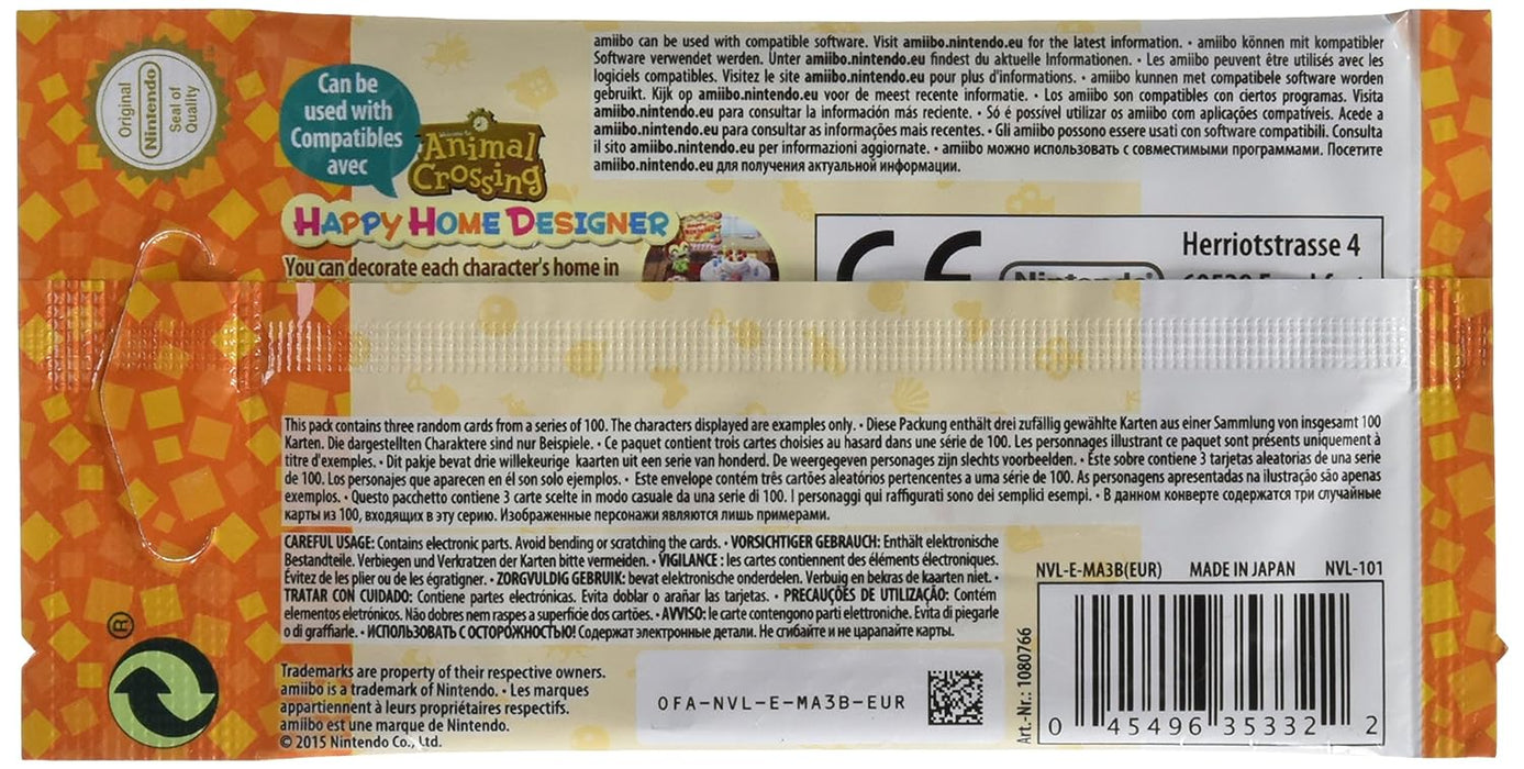 Nintendo Animal Crossing: Happy Home Designer Amiibo Cards Pack - Series 2 3DS/Wii U Series 2 cards