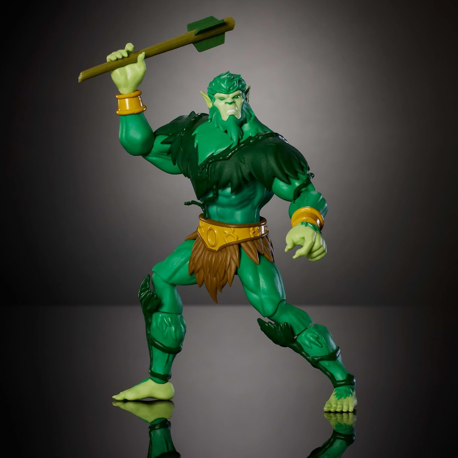 Masters of the Universe Origins Action Figure 200X Cartoon Collection Moss Man, 5.5 Inch 1980s MOTU TV Hero, Detailed Design & Mace, Camouflaged Spy, JHJ96