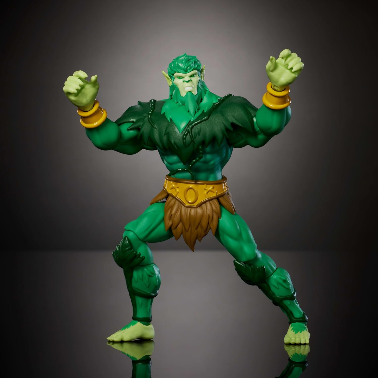 Masters of the Universe Origins Action Figure 200X Cartoon Collection Moss Man, 5.5 Inch 1980s MOTU TV Hero, Detailed Design & Mace, Camouflaged Spy, JHJ96