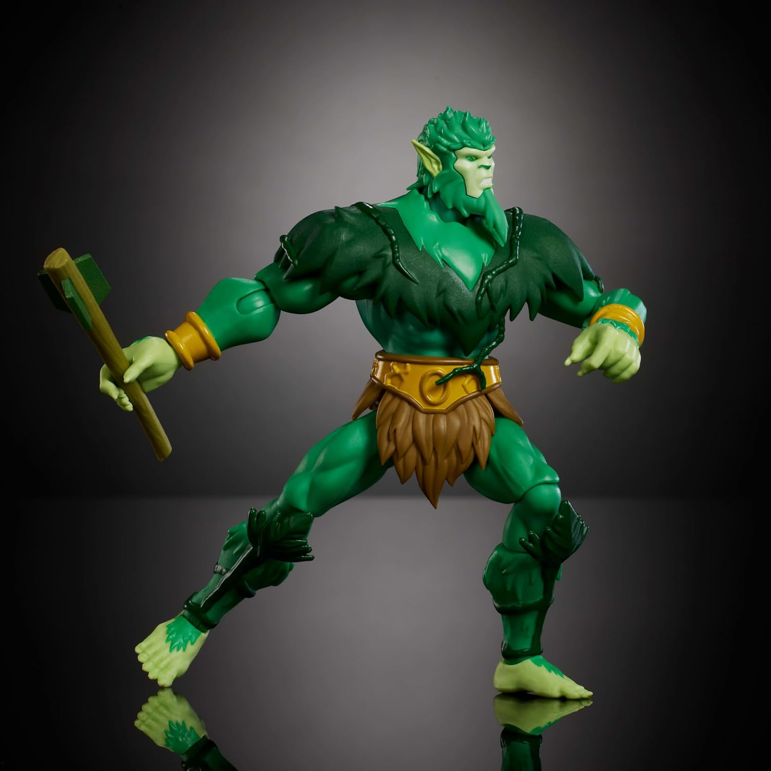 Masters of the Universe Origins Action Figure 200X Cartoon Collection Moss Man, 5.5 Inch 1980s MOTU TV Hero, Detailed Design & Mace, Camouflaged Spy, JHJ96