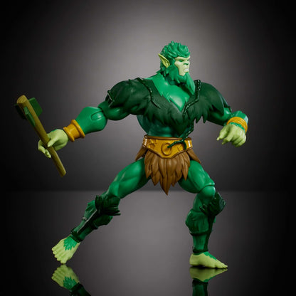 Masters of the Universe Origins Action Figure 200X Cartoon Collection Moss Man, 5.5 Inch 1980s MOTU TV Hero, Detailed Design & Mace, Camouflaged Spy, JHJ96