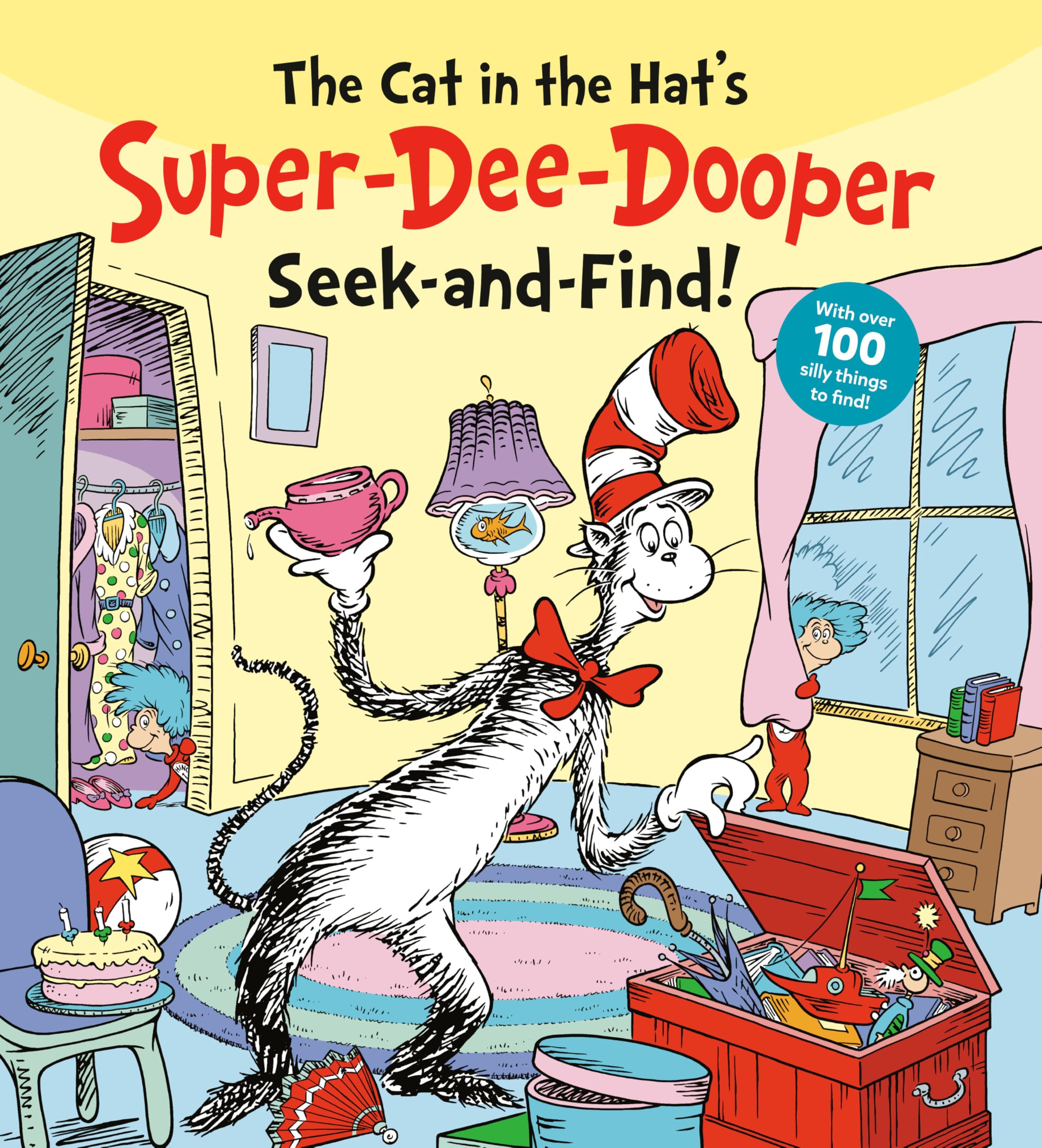 The Cat in the Hat's Super-Dee-Dooper Seek and Find!: With Over 100 Silly Things to Find (Dr. Seuss Seek and Find Board Books
