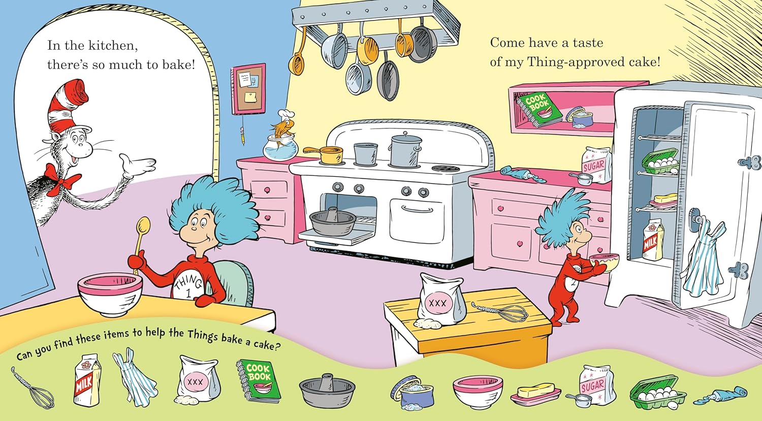 The Cat in the Hat's Super-Dee-Dooper Seek and Find!: With Over 100 Silly Things to Find (Dr. Seuss Seek and Find Board Books
