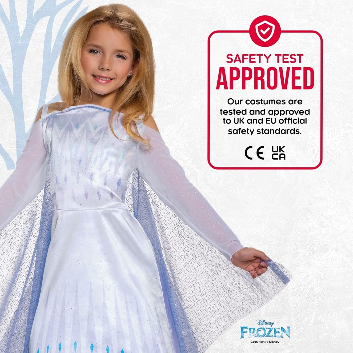 Disney officieel Classic Frozen Elsa-kostuum voor meisjes, Elsa-jurk meisjes, ijskoningin-kostuum voor meisjes, Elsa-kostuum voor kinderen, carnaval, carnavalskostuum, prinsessenkostuum voor kinderen