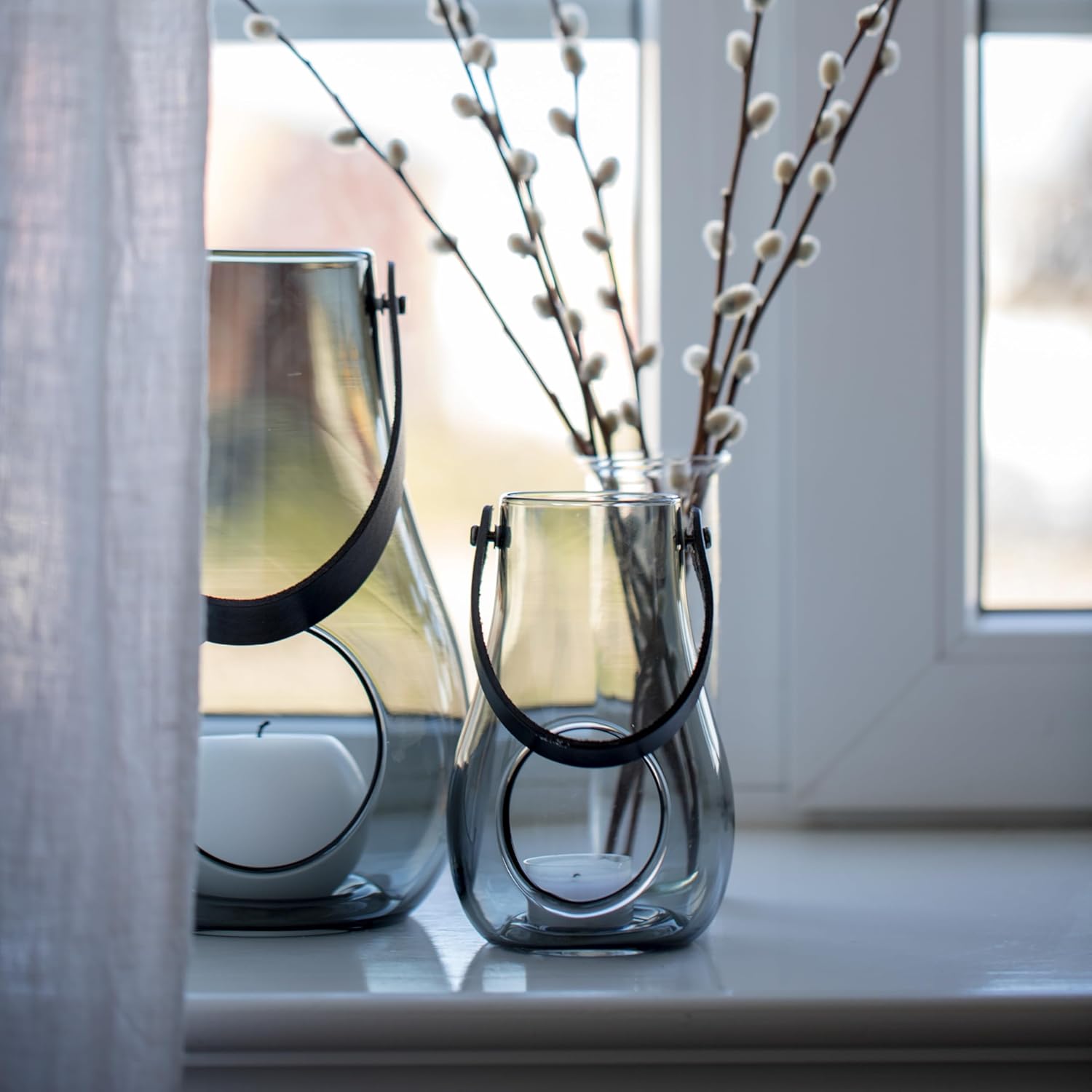 Holmegaard - Dwl Lantern 16 Cm - Smoked Glass