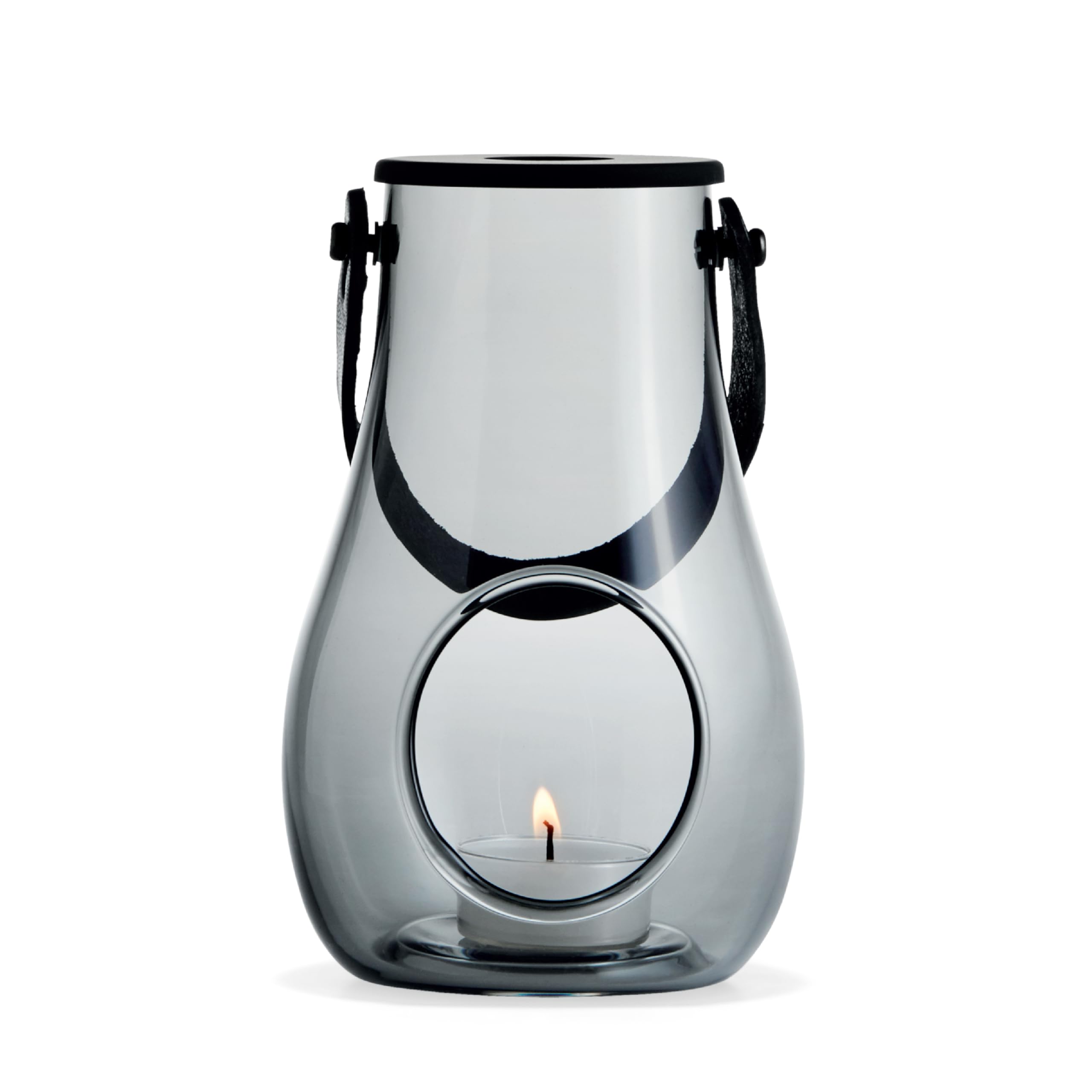 Holmegaard - Dwl Lantern 16 Cm - Smoked Glass