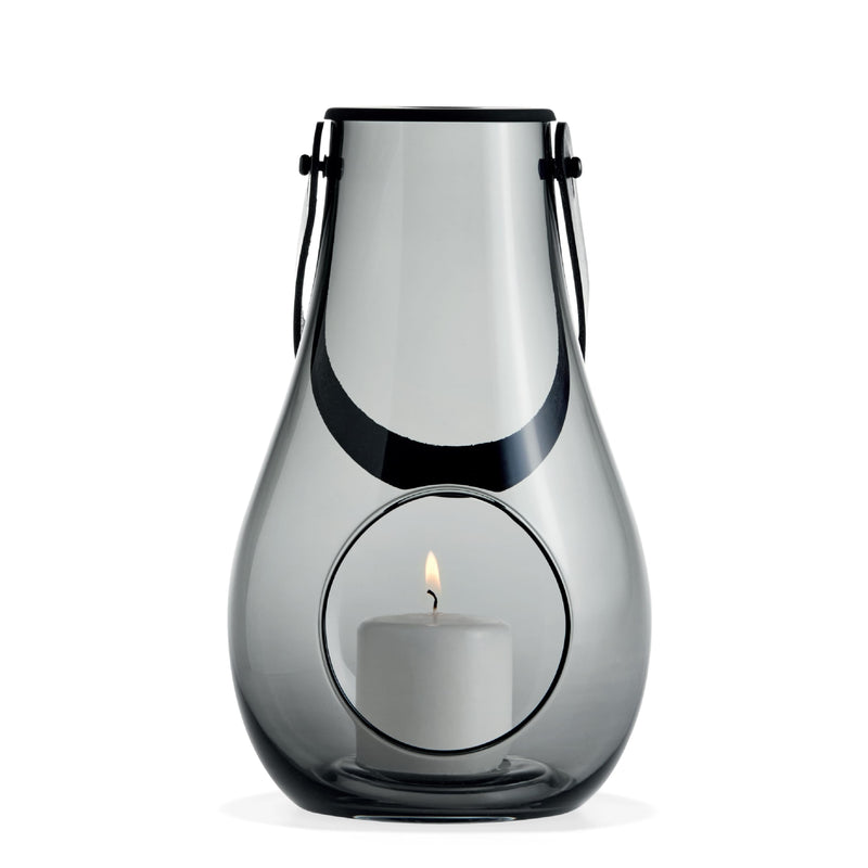 Holmegaard - Dwl Lantern 25 Cm - Smoked Glass