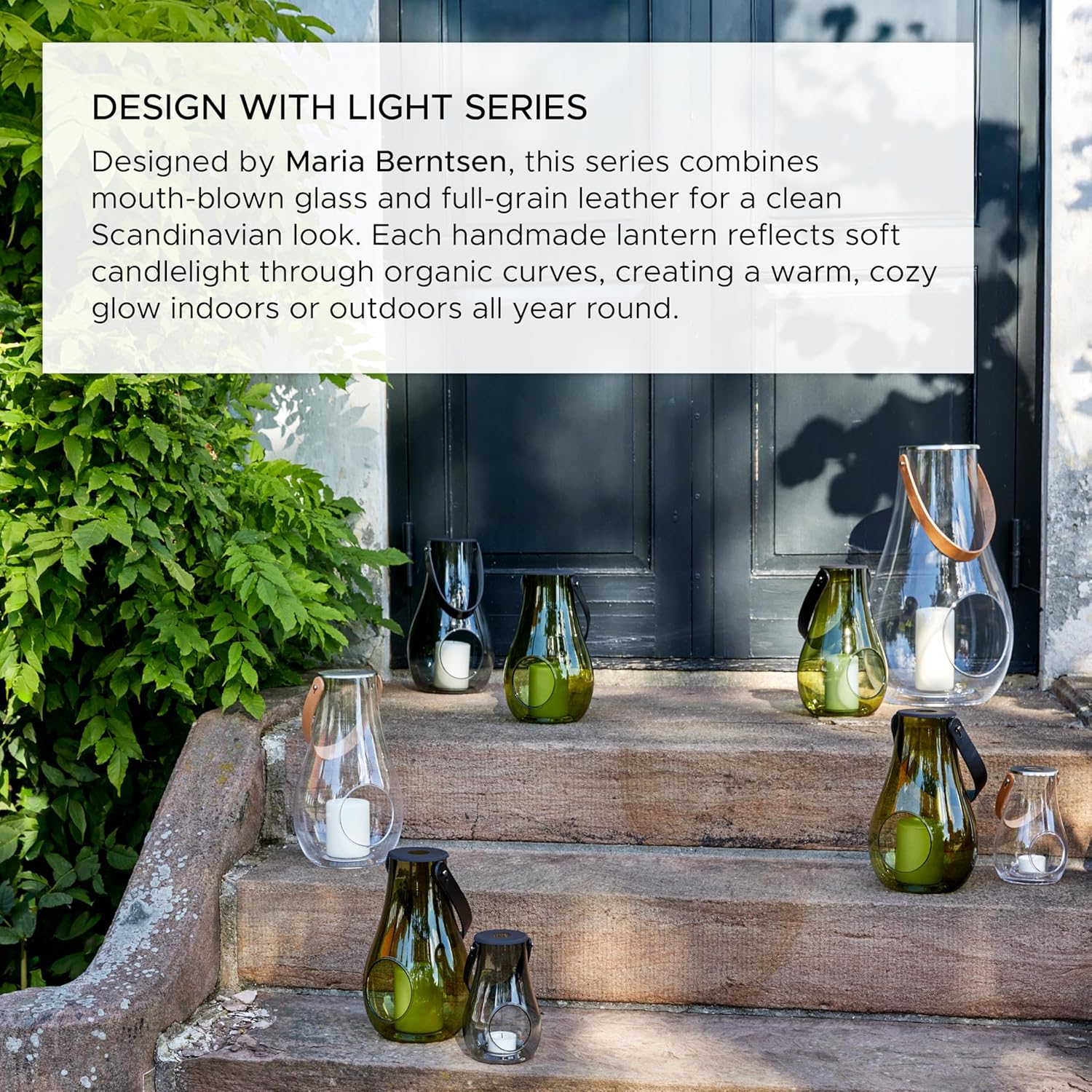 Holmegaard - Dwl Lantern 25 Cm - Smoked Glass