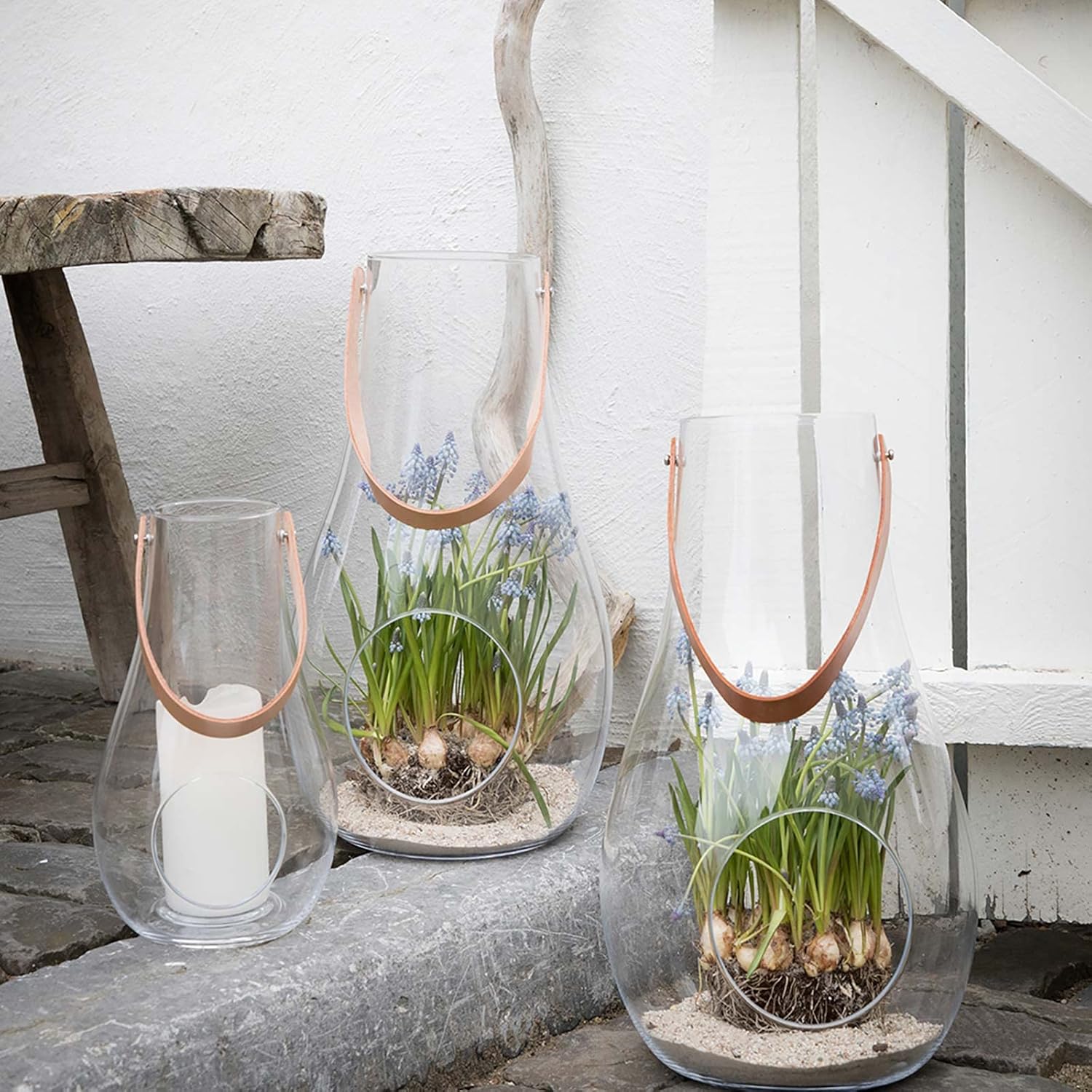 Holmegaard - Dwl Lantern 29 Cm - Smoked Glass