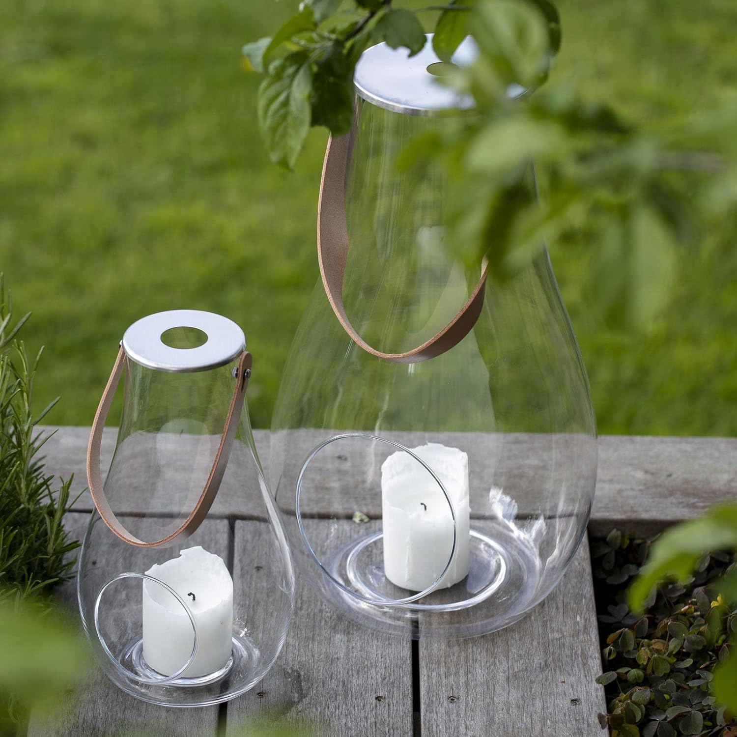 Holmegaard - Dwl Lantern 29 Cm - Smoked Glass