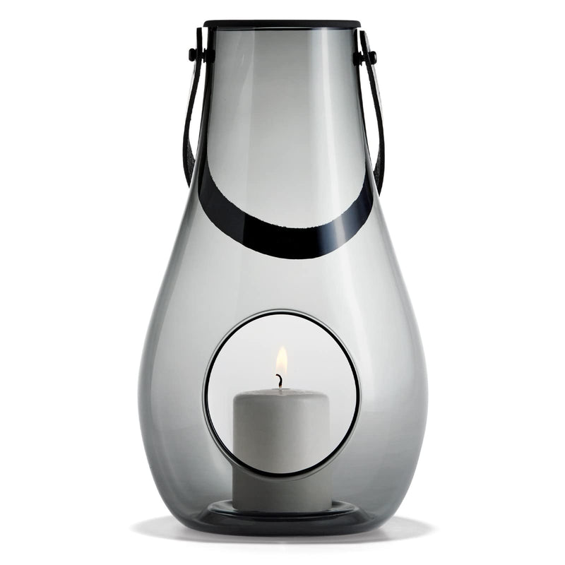 Holmegaard - Dwl Lantern 29 Cm - Smoked Glass