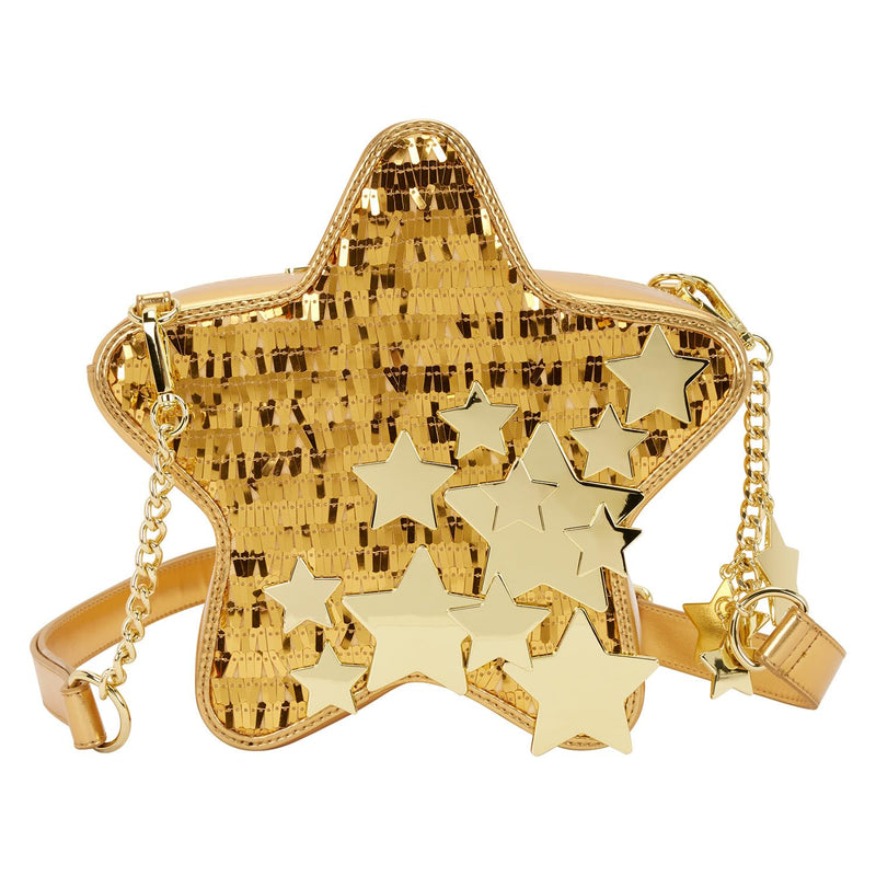 Loungefly Schultertasche Stern Gold Glitzer