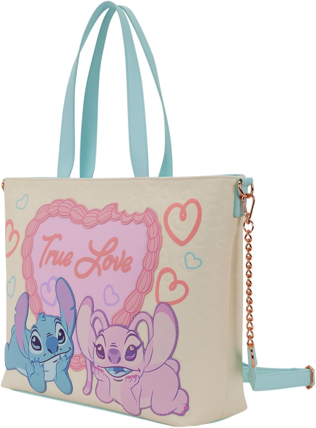 Lilo & Stitch By Loungefly Canvas Tote Bag True Love