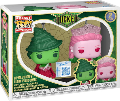 Funko POP! Keychain: Wicked - Glinda & Elphaba - 2 Pack - Collectable Vinyl Figure - Gift Idea - Official Merchandise - Toys For Kids & Adults - Model Figure for Collectors and Display