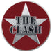 The Clash military logo metal pin badge