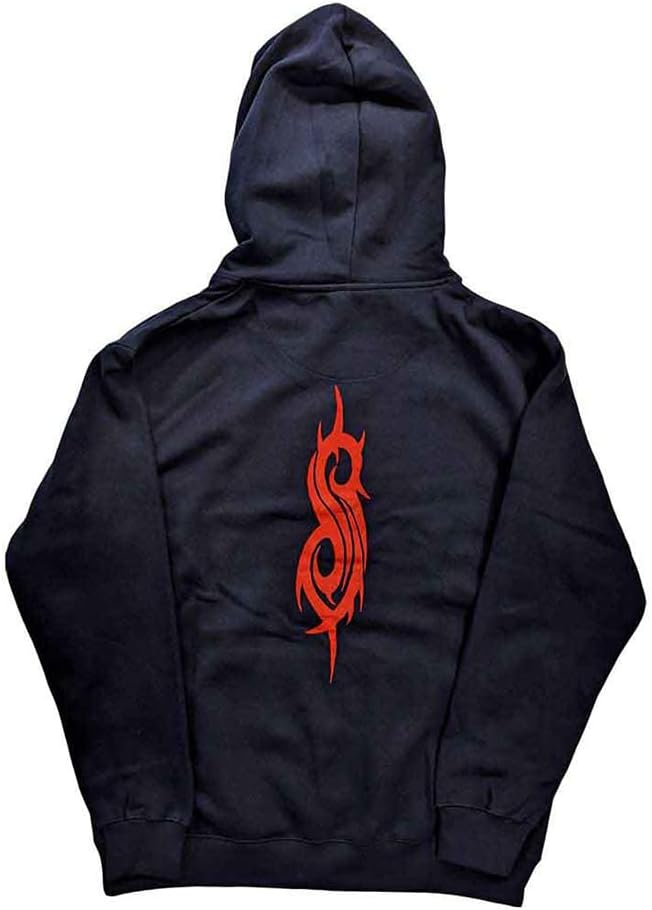 Slipknot Unisex Adult Back Print Logo Pullover Hoodie (XS) (Black