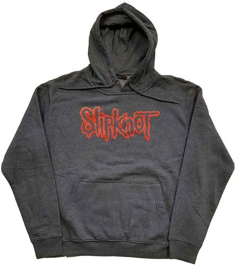Slipknot Unisex Adult Back Print Logo Pullover Hoodie (XS) (Black