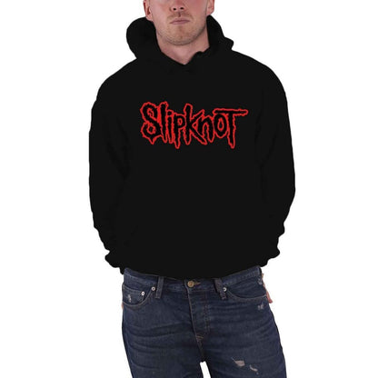 Slipknot Unisex Adult Back Print Logo Pullover Hoodie (XS) (Black