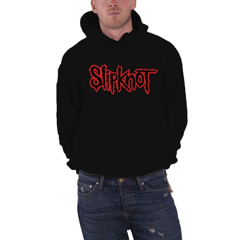 Slipknot Unisex Adult Back Print Logo Pullover Hoodie (XS) (Black